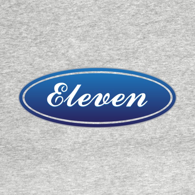 Stranger Things Eleven Ford Logo by Rebus28